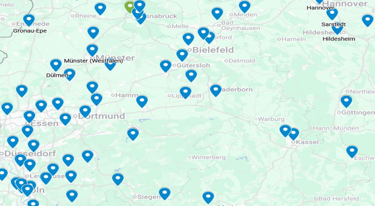 PingPong-Vereine sind in unserem Distrikt stark verbreitet